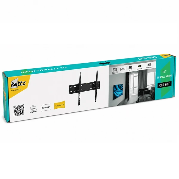 Kettz Nosač za TV Kettz CER-62T 37-86/vesa max 600x400/45kg/podesivi