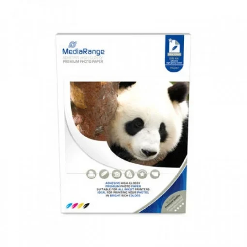 Mediarange Foto papir Medirangde Inkjet A4 105G Glossy samolepljiv