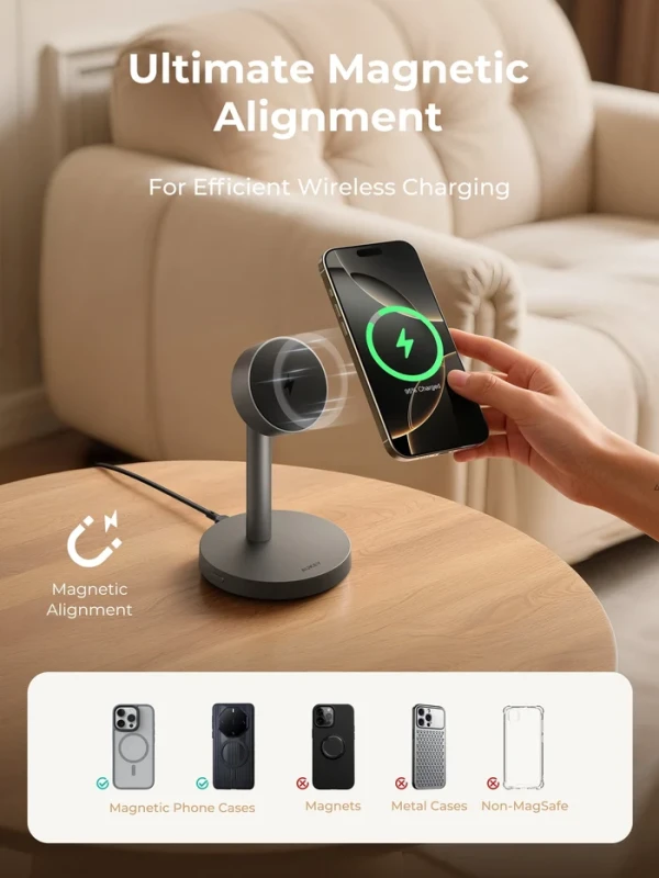 Aukey Bežični magnetni punjač AUKEY LC-MC111 Qi2.2 MegFusion 25W