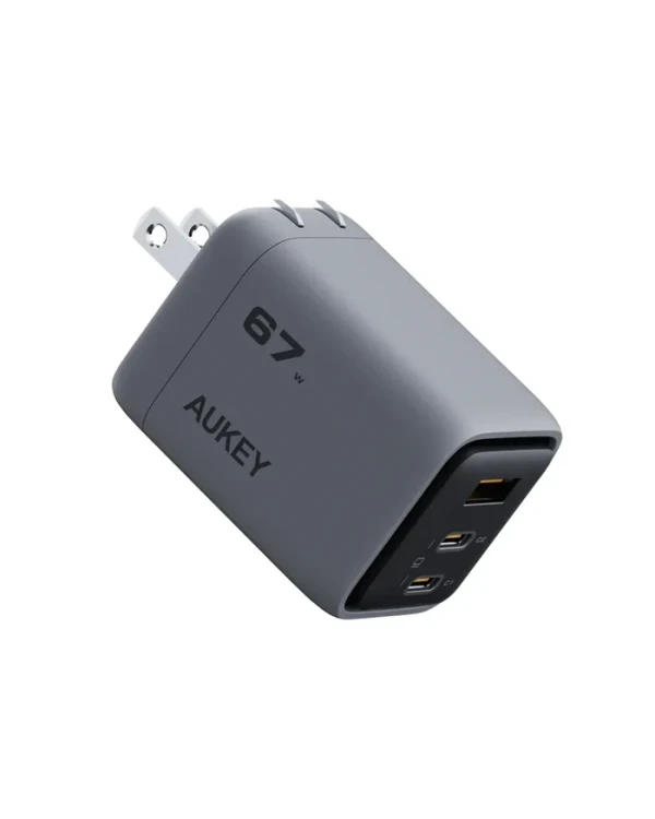 Aukey Kućni punjač AUKEY PA-C3 Fast  3-port 67W GaN