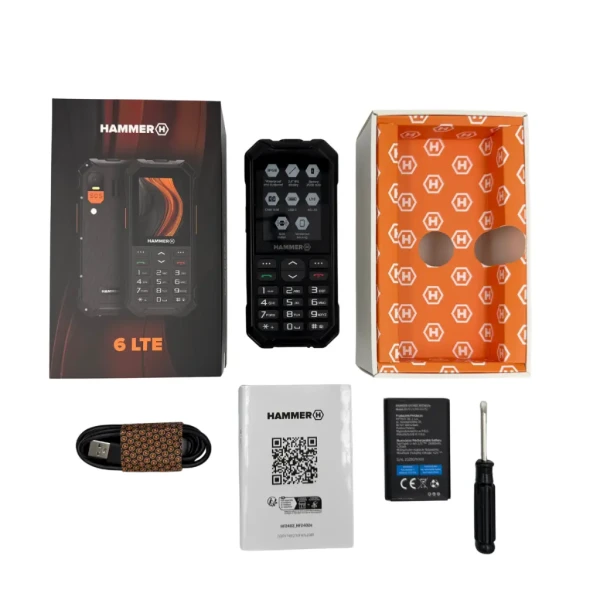 Mobilni telefon Hammer 6 LTE Black IP68 & IP69K