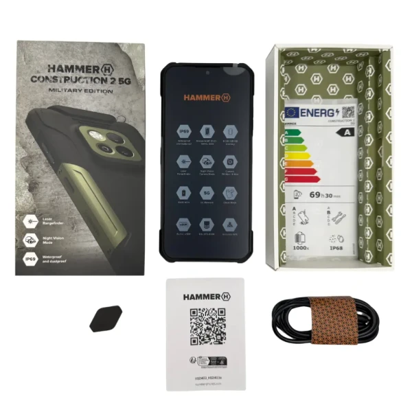 Mobilni telefon Hammer CONSTRUCTION 2 5G 8GB/256GB MILITARY EDITION IP69K