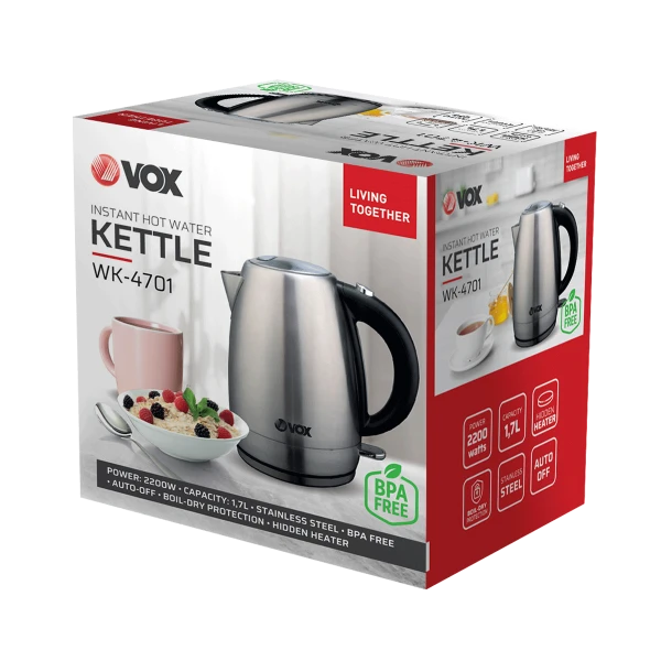 Vox Kuvalo za vodu Vox WK 4701/1.7L/2200W/inox