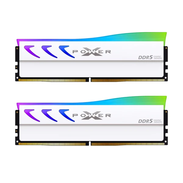 Memorija DDR5 32GB (2x16GB) 6000MHz Silicon Power SP032GXLWU60FFDL White
