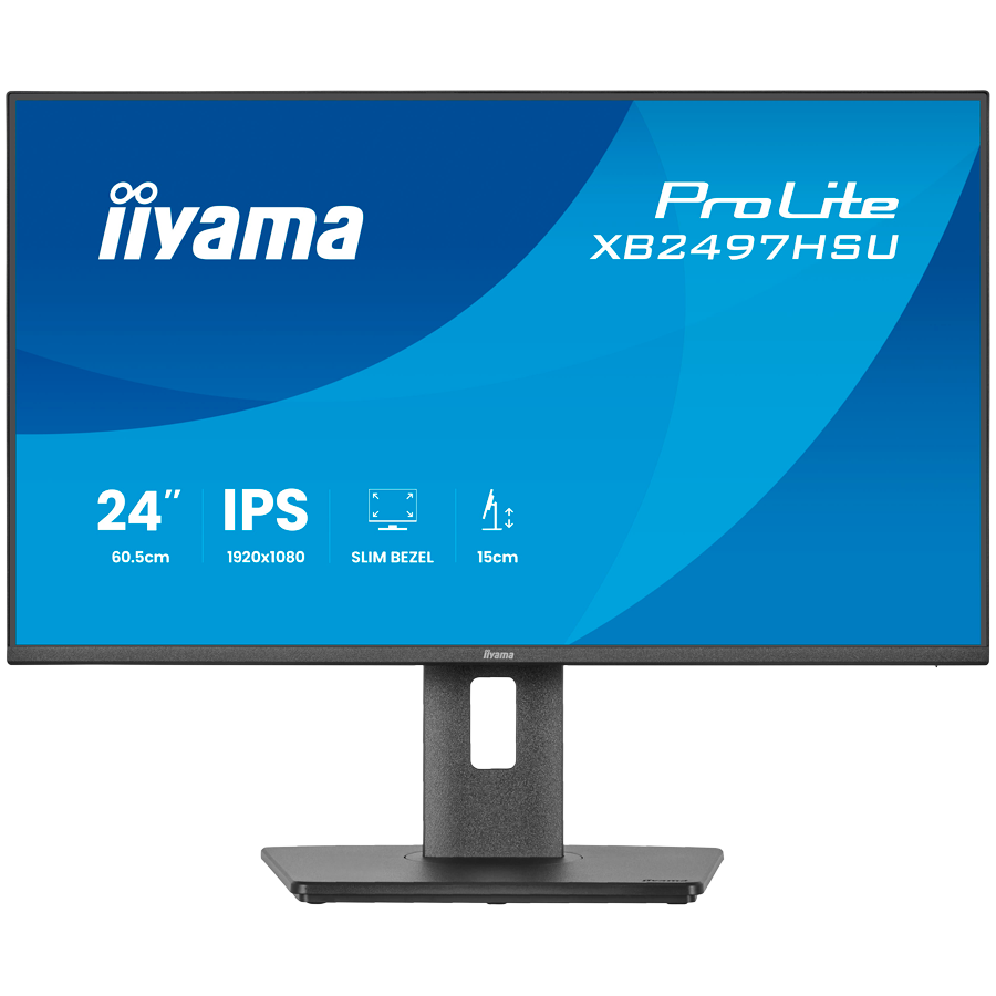 24 IPS-panel, 1920x1080 120Hz, EyeComfort, 15cm Height Adj. Stand, Speakers, HDMI, DisplayPort, 1ms MPRT, USB 2x 3.2+2x C