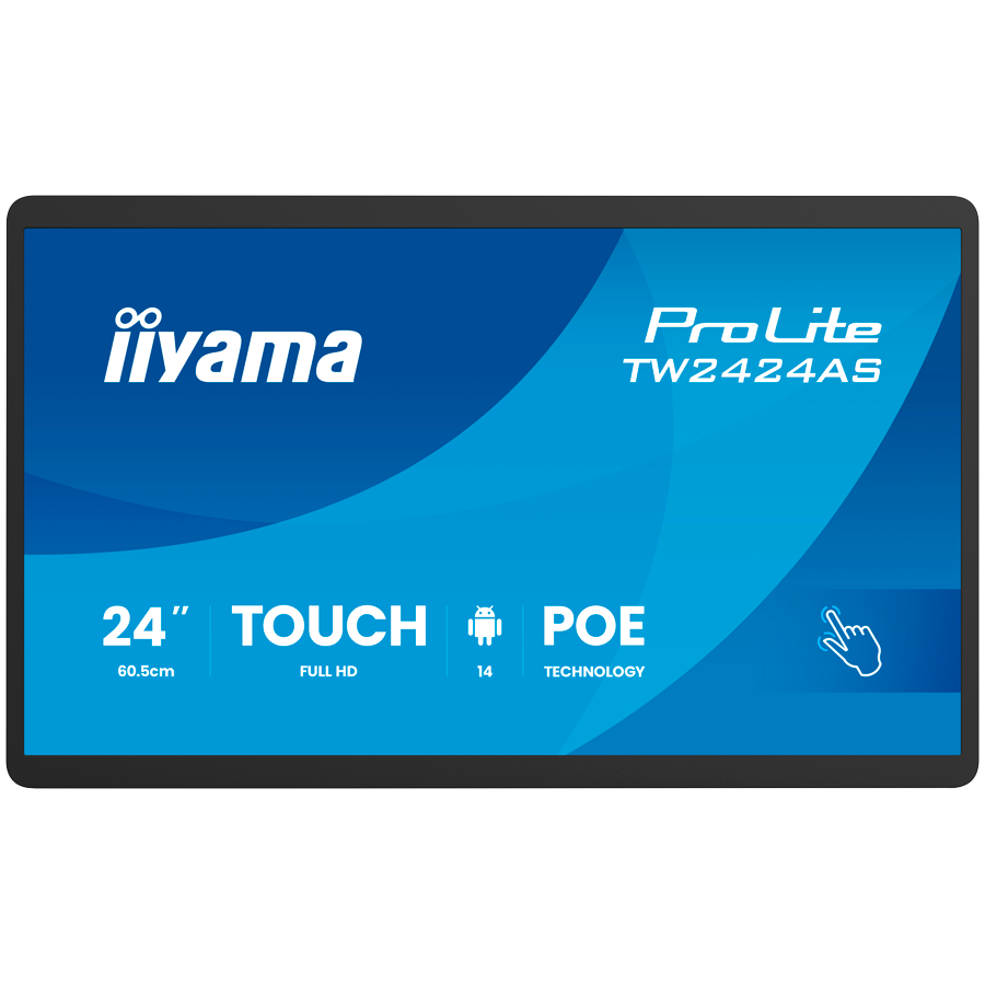 IIYAMA DS Monitor TW2424AS-B3P 24" Full HD In-cell PCAP 10pt interactive Touch Panel PC with Android OS
