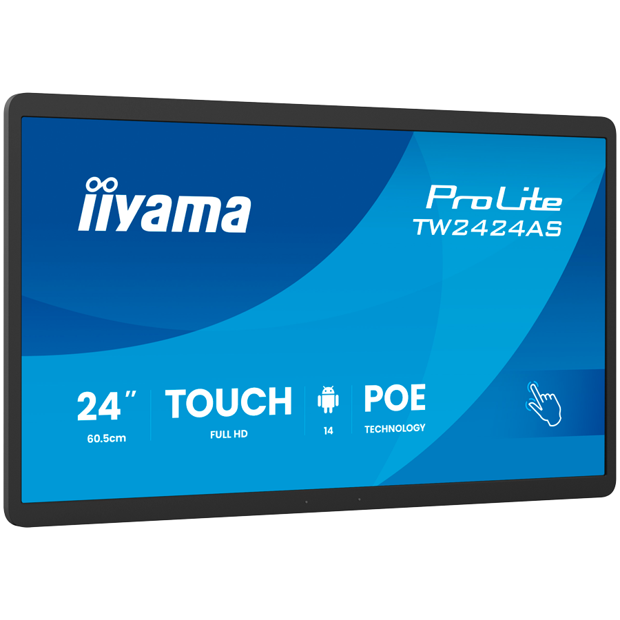 IIYAMA DS Monitor TW2424AS-B3P 24" Full HD In-cell PCAP 10pt interactive Touch Panel PC with Android OS