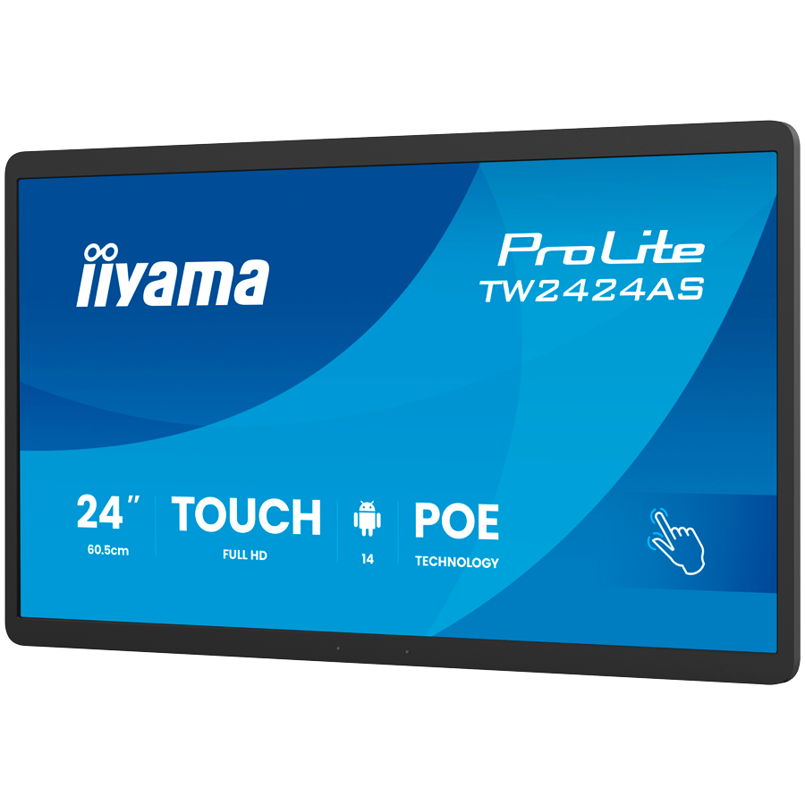 IIYAMA DS Monitor TW2424AS-B3P 24" Full HD In-cell PCAP 10pt interactive Touch Panel PC with Android OS