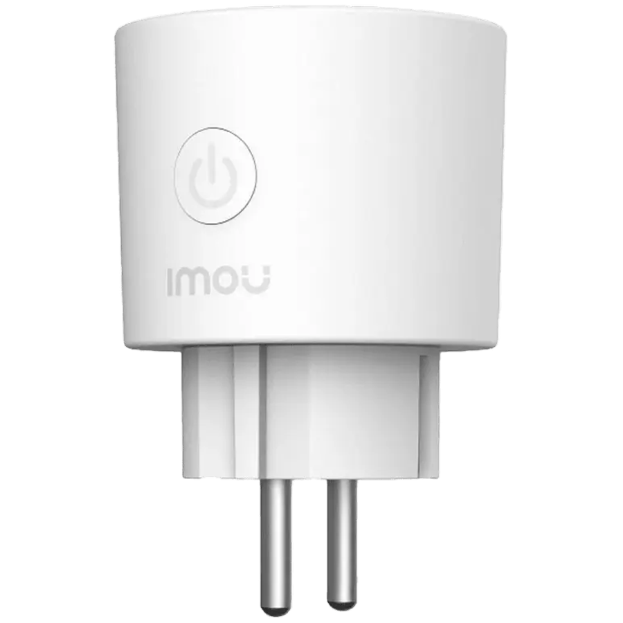 IMOU Smart Plug CE2P, detection range 8 m, power supply AC 220 240 V 50 60 Hz, operating temperature 15 C to 35 C non condensing, max load EU 3680 W 16 A, wireless 2.4 GHz, communication distance 70 m, protocol IEEE 802.11 b g n, Bluetooth 5.0