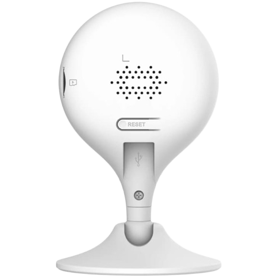 Cue 2, 3 MP resolution, 1/2.7 inch progressive CMOS sensor, ICR, H.265 H.264 video compression, up to 25 fps, 2.8 mm lens, field of view 112 deg H, 58 deg V, 131 deg D, night vision IR up to 10 m, 2.4 GHz Wi Fi, MicroSD up to 256 GB, built in mic/spe