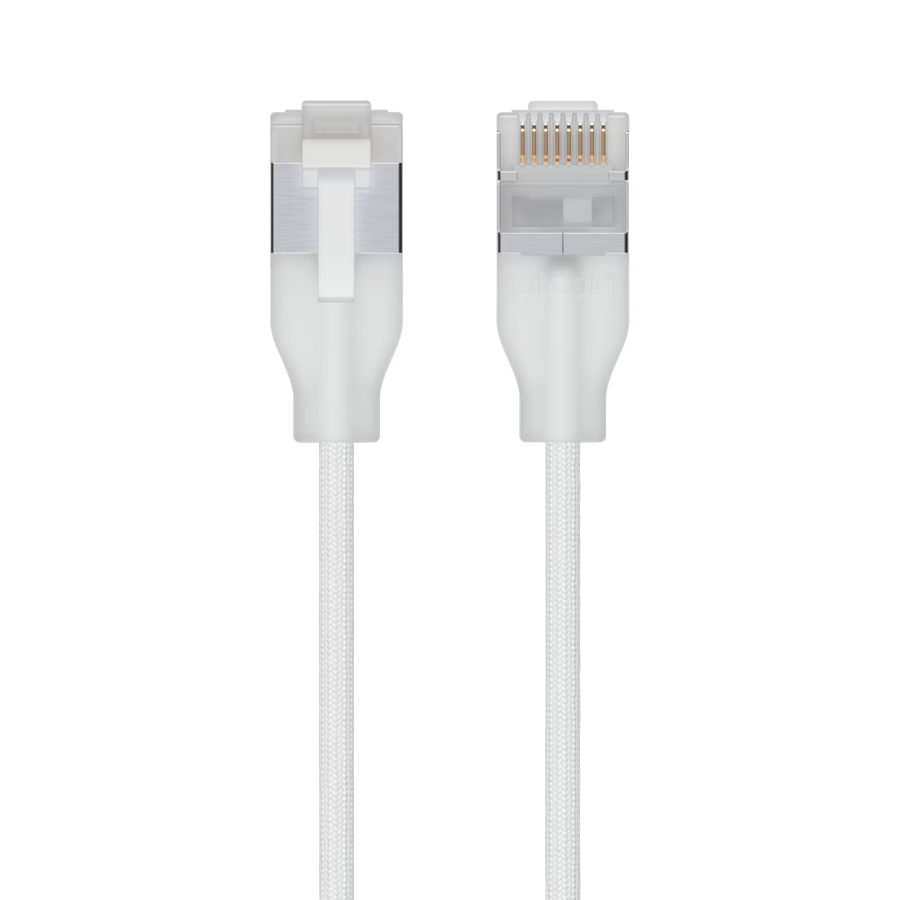 Ubiquiti UniFi Ct6 brided ptch cble with trnslucent booted RJ45 for Etherlighting 10 GbE
