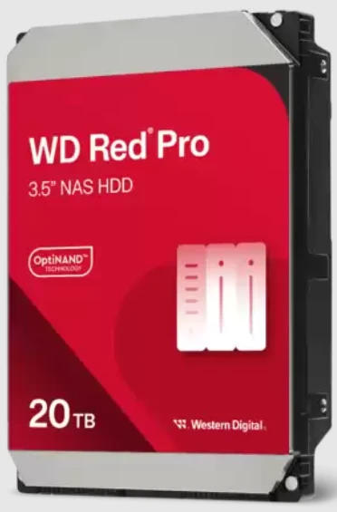 WD HDD SATA3 20TB WD202KFGX RED Pro NAS 7200RPM 512MB
