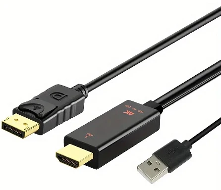 Kettz HDMI M. na Displayport M. Kabl 1.8m Kettz H2DP-K180 4K 60Hz