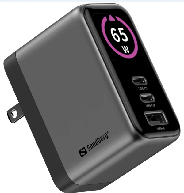 Sandberg Travel Charger PD65W Display 441-70