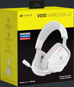 Corsair Slušalice Wireless gaming Corsair Void RGB Elite bele CA-9011380-WW
