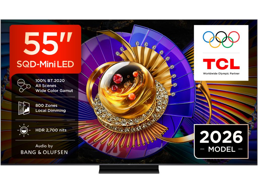 Televizor TCL 55C7L/SQD-MiniLED/55"/4K UHD/144Hz/Google TV/Bang&Olufsen/crna