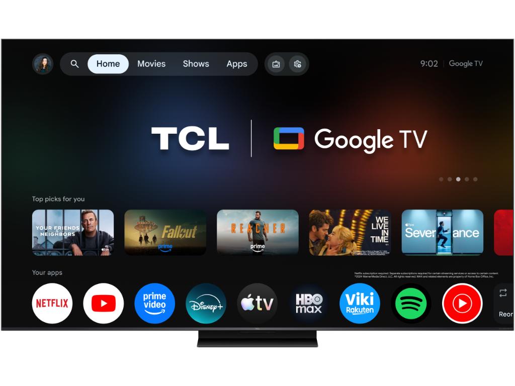 Televizor TCL 55C7L/SQD-MiniLED/55"/4K UHD/144Hz/Google TV/Bang&Olufsen/crna