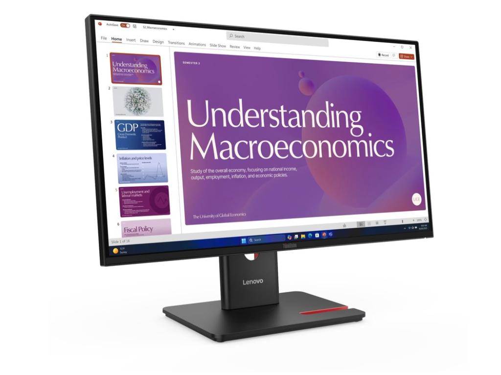 Lenovo ThinkVision T24D-40 Monitor, 23.8" IPS, 1920x1080, 120Hz
