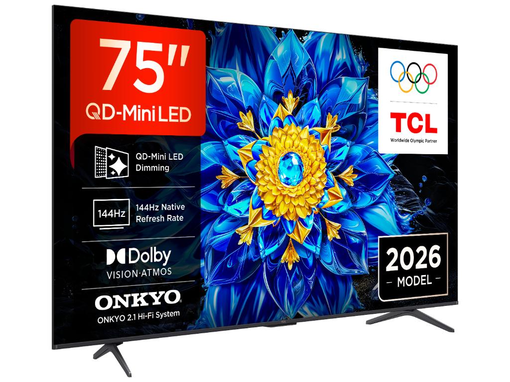 Televizor TCL 75P8L/QLED-Mini LED/75"/4K UHD/144Hz/Google TV/crna