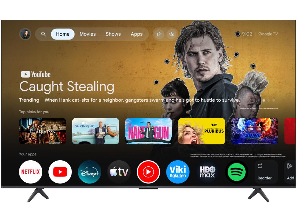 Televizor TCL 75P8L/QLED-Mini LED/75"/4K UHD/144Hz/Google TV/crna