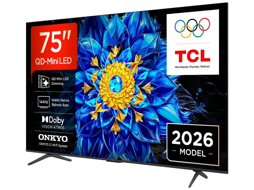 Televizor TCL 75P8L/QLED-Mini LED/75"/4K UHD/144Hz/Google TV/crna