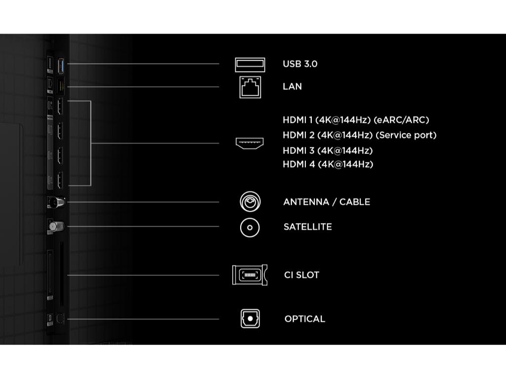 Televizor TCL 85C8L/LED/85"/4K UHD/144Hz/Google TV/crna