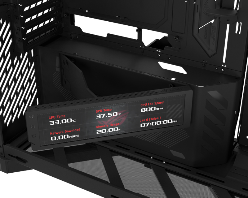 Asus ROG CRONOX GR801 CURVE TG ARGB BLACK Gaming kućište crno