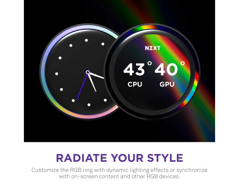 NZXT Kraken Elite 420 RGB V2 vodeno hlađenje crno (RL-KR42E-B2)