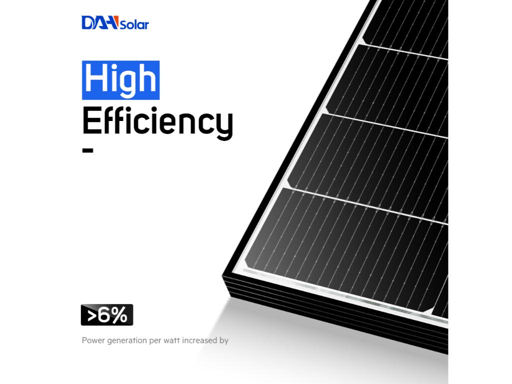 PV modul DAH Solar,475W,48Z20/DG/FS(BW),N Tip,1000mm