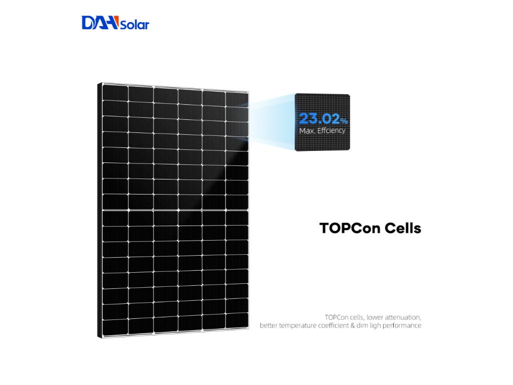 PV modul DAH Solar,460W,48Z16/DG(BW),N Tip,1000mm