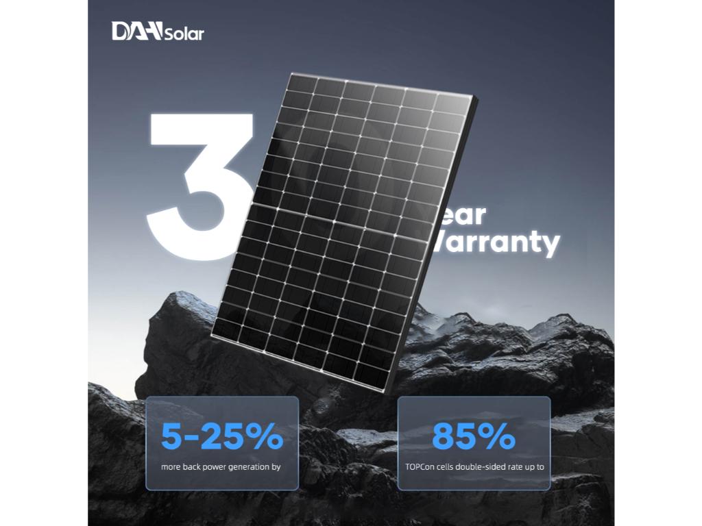 PV modul DAH Solar,460W,48Z16/DG(BW),N Tip,1000mm