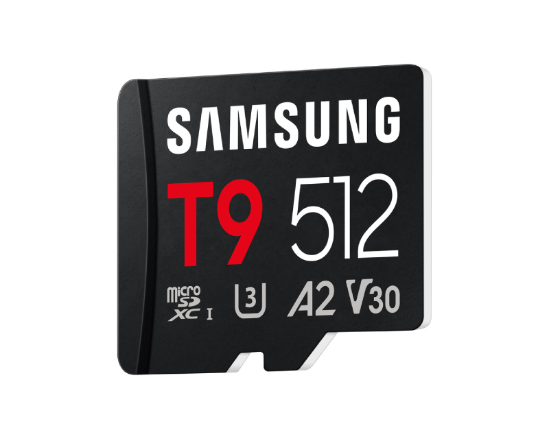 SAMSUNG MicroSD 512GB, T9, SDXC, UHS-I U3 V30 A2