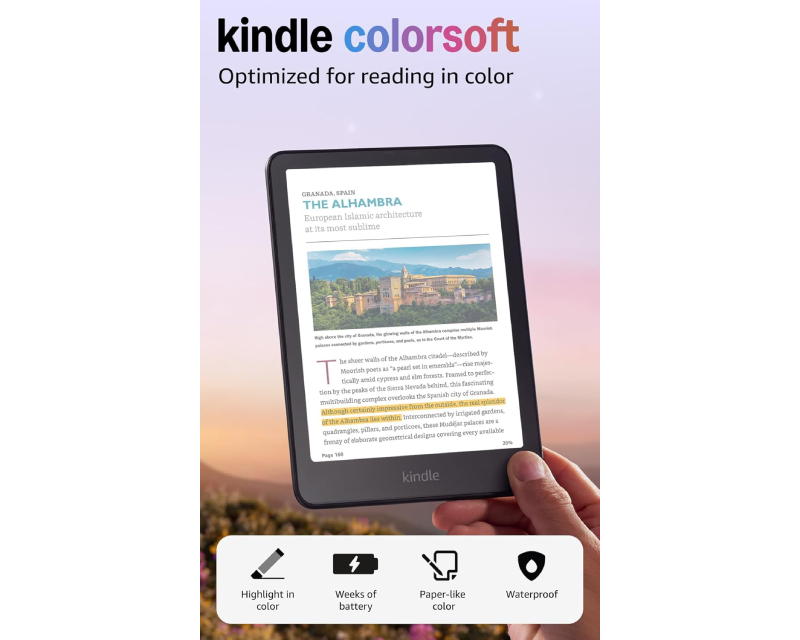 Tablet 7 Amazon Kindle Colorsoft 16GB Black B0CX8MQF7R