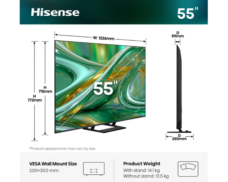 55 inča 55E8S ULED 4K UHD Smart TV