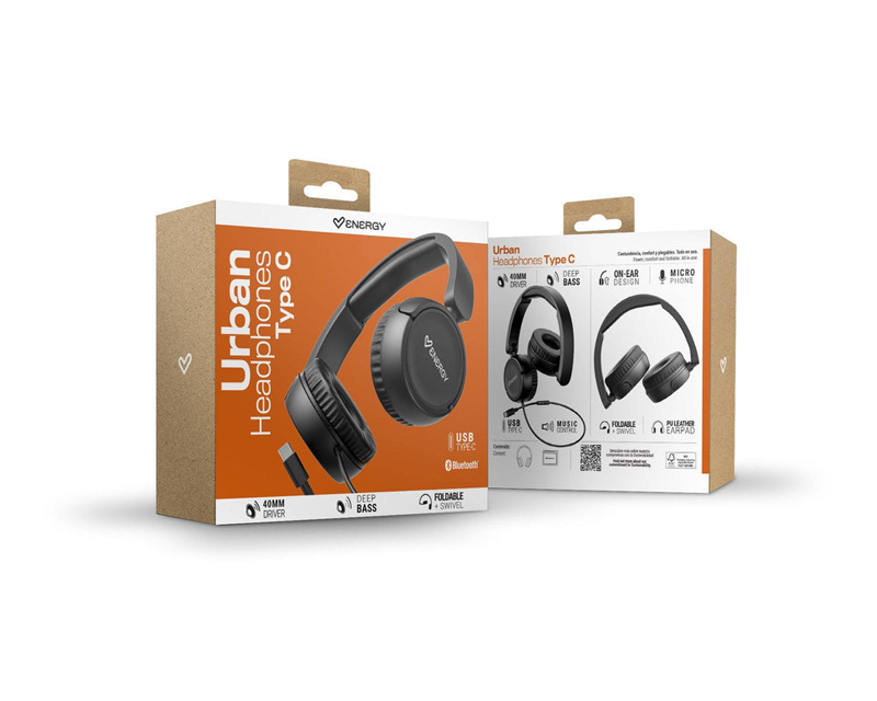 ENERGY SISTEM Urban BlackType C slušalice crne (M50121)