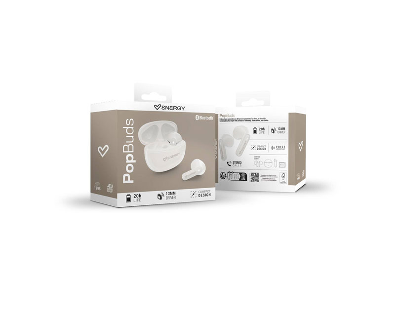 ENERGY SISTEM Champagne PopBuds slušalice bele (M50150)