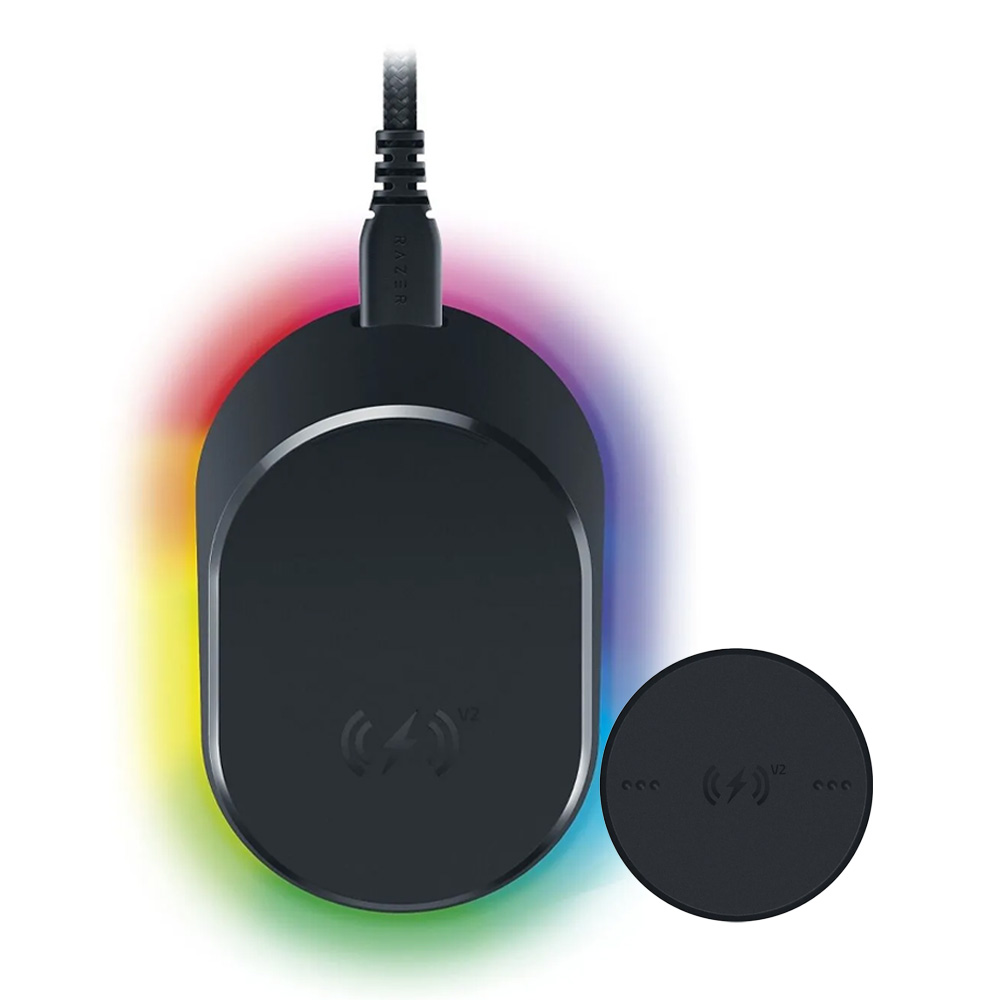 Razer Mouse Dock V2 Pro + Razer Wireless Charging Puck (2026) Bundle