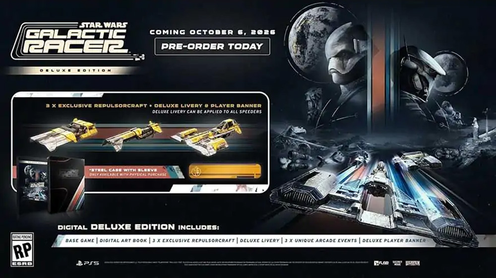 Secret Mode PS5 Star Wars: Galactic Racer - Deluxe Edition