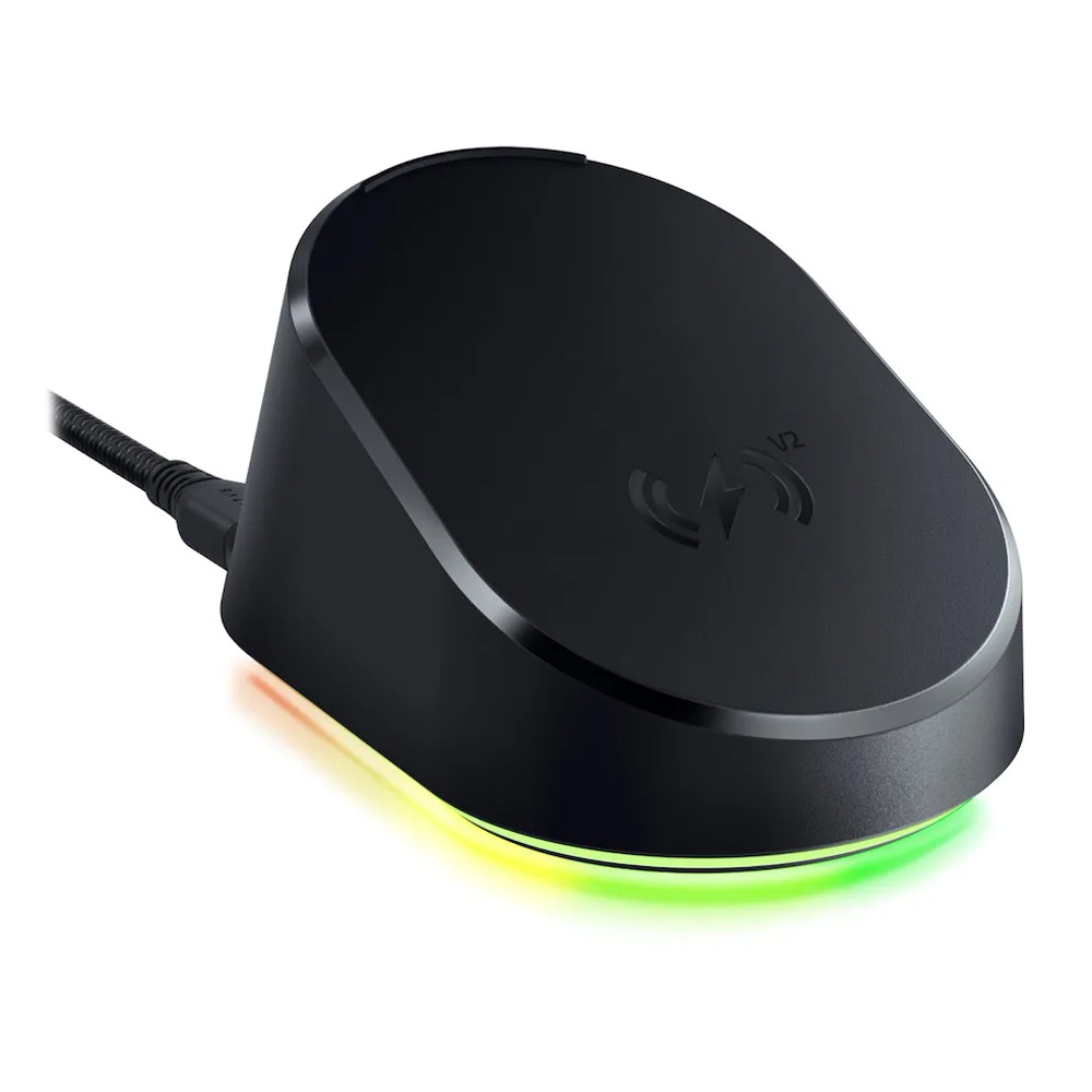 Razer Mouse Dock V2 Pro + Razer Wireless Charging Puck (2026) Bundle