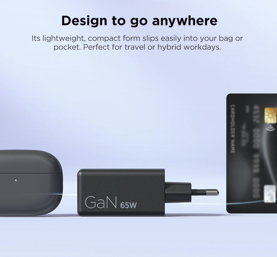 Lenovo NOT DOD LN PUNJAČ Mini USB-C GaN 65W, 40AW65WBEU
