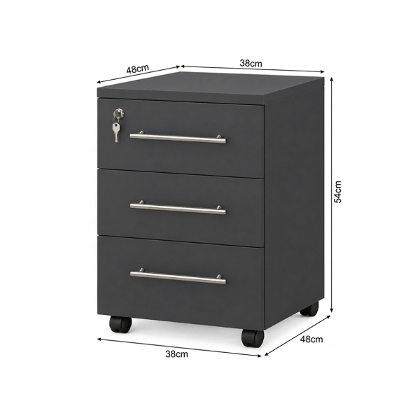 SB Alsan Fiokar 3 fioke sa bravom ANTRACIT 38cm