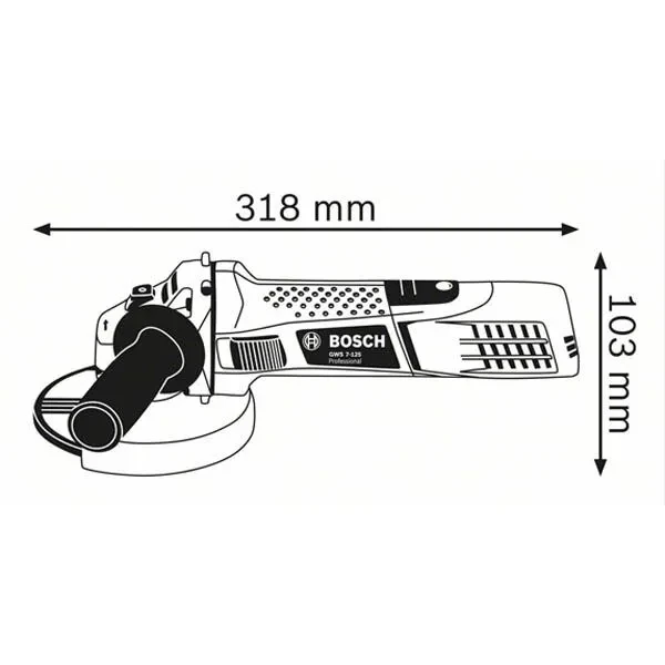 Bosch Ugaona brusilica Bosch GWS 7-125; 720W; 125mm (0601388108)