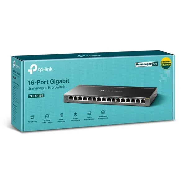 TP-Link LAN Smart Switch TP-Link TL-SG116E 10/100/1000 16port L2