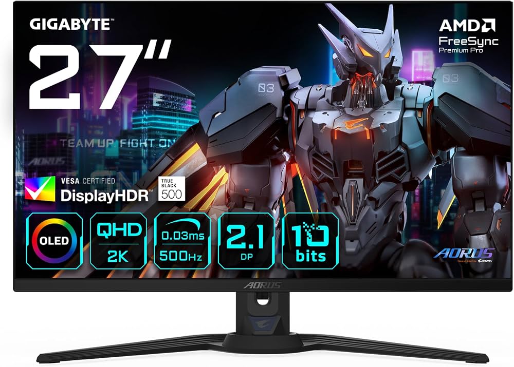 GIGABYTE Monitor FO27Q5P EK 27", OLED
