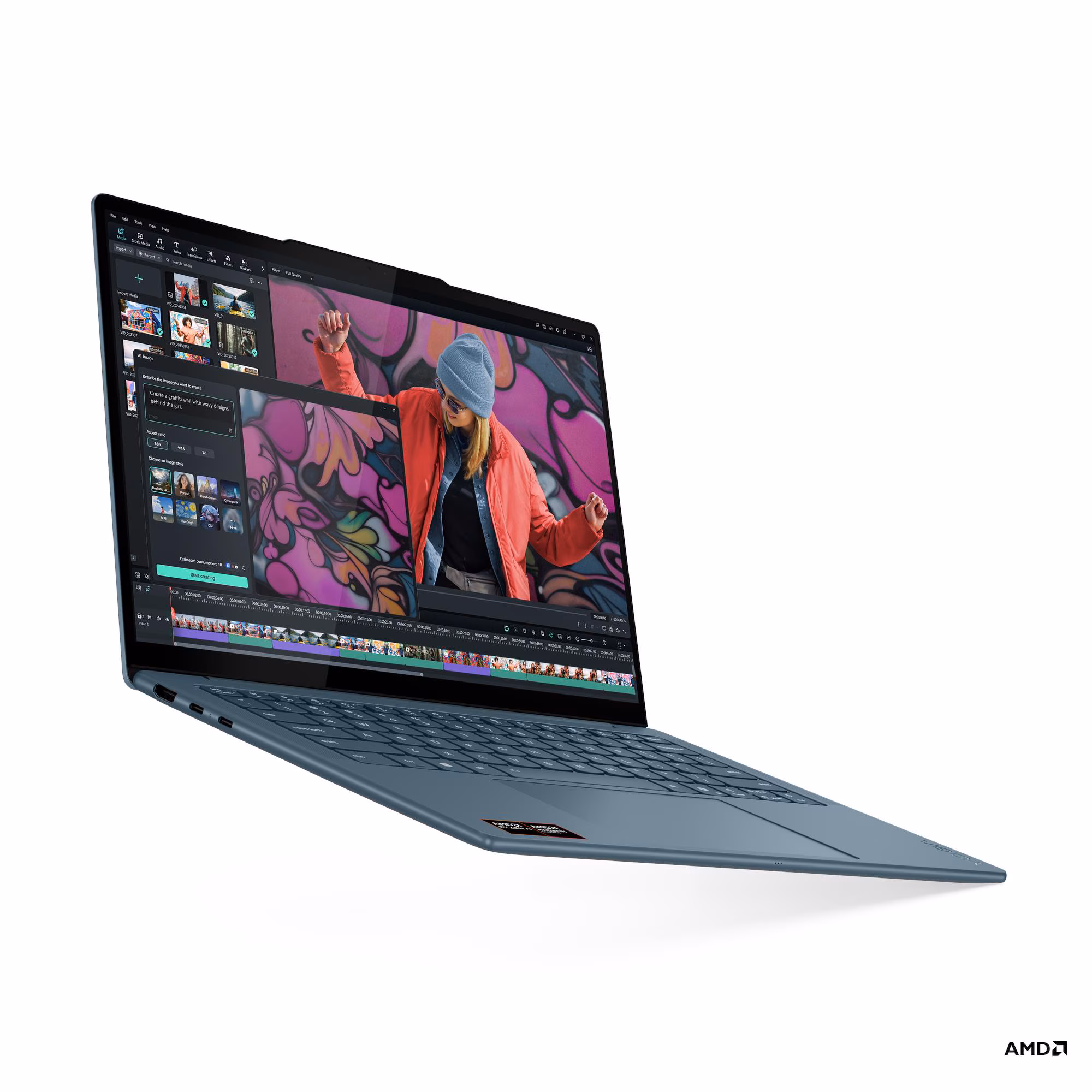 LENOVO Yoga Slim 7 14AKP10, 14" OLED, Ryzen AI 7 345, 16GB, 1TB, W11H NO PWR ADP 3YW