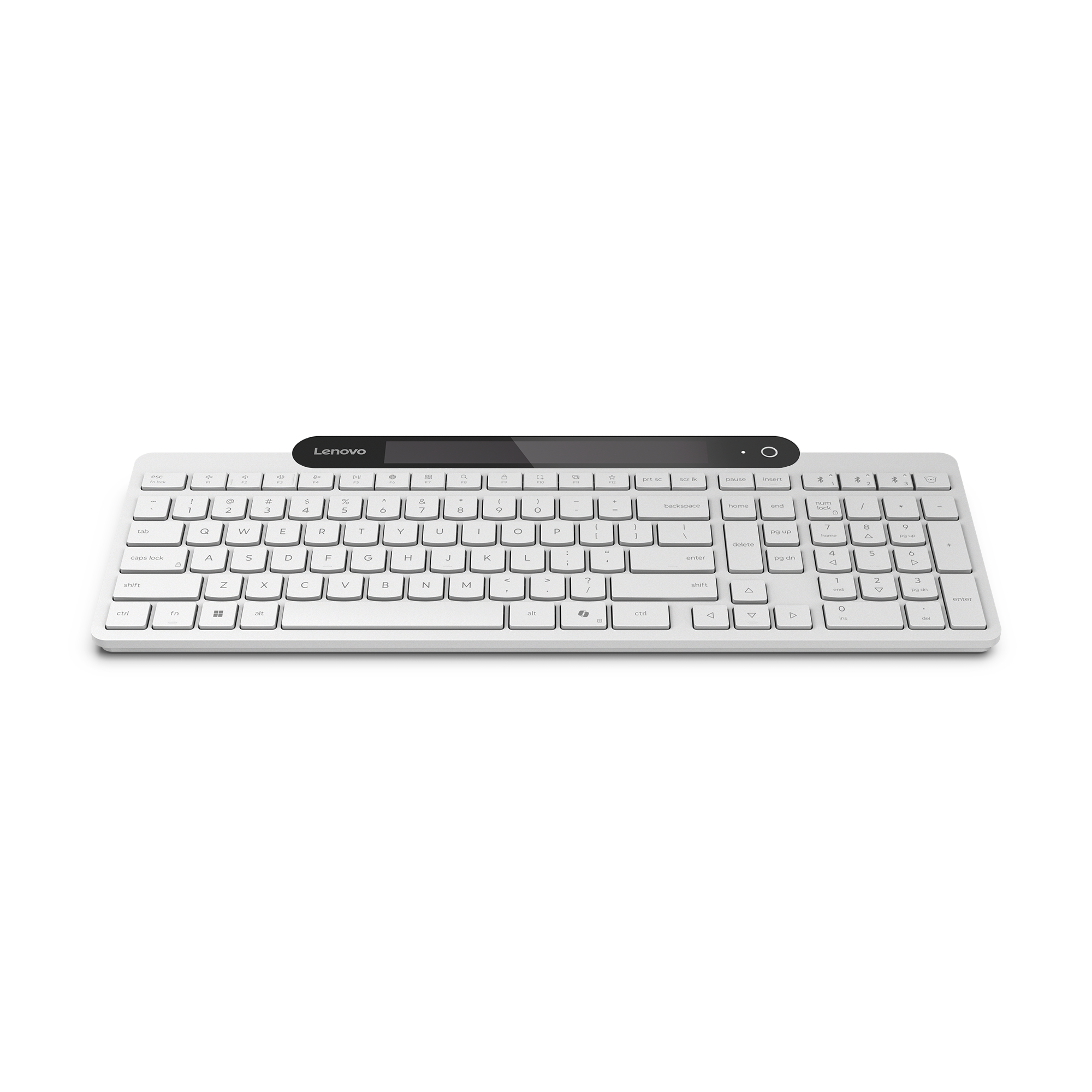 LENOVO 800 Self-Charging Bluetooth Keyboard White US English 103P, GY41R69601