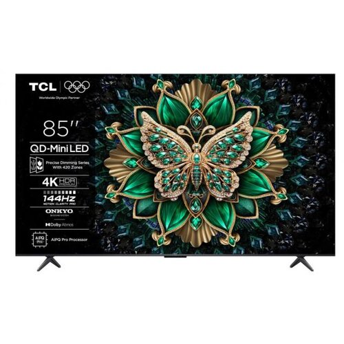 Televizor TCL 85C6K/MiniLED-QLED/85"/4K UHD/144Hz/Google TV/crna